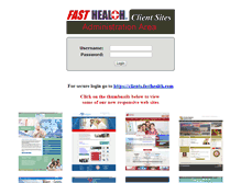 Tablet Screenshot of clients.fasthealth.com